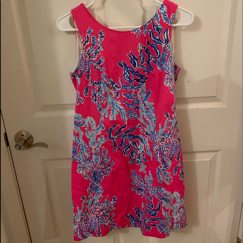 Lilly Pulitzer Dress Pink and Blue Coral